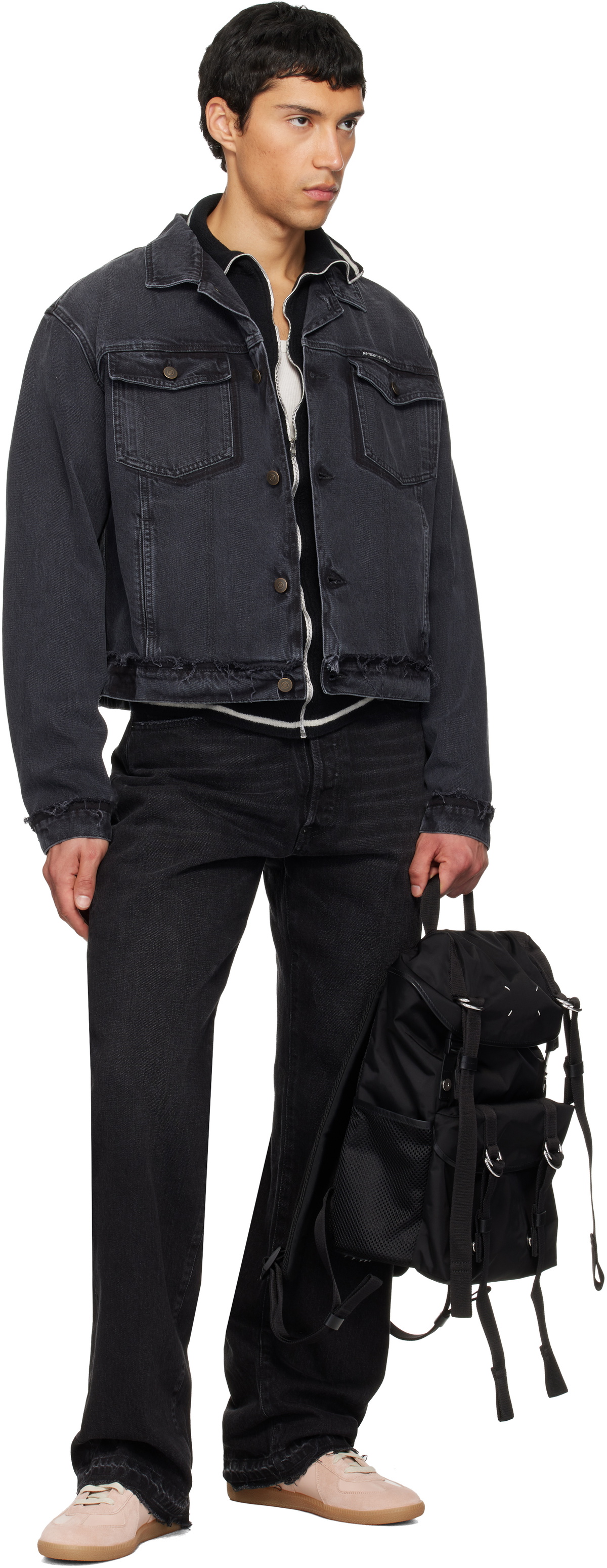 Maison Margiela Black High Tech Medium Backpack
