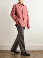 Bottega Veneta - Intrecciato Suede Overshirt - Pink