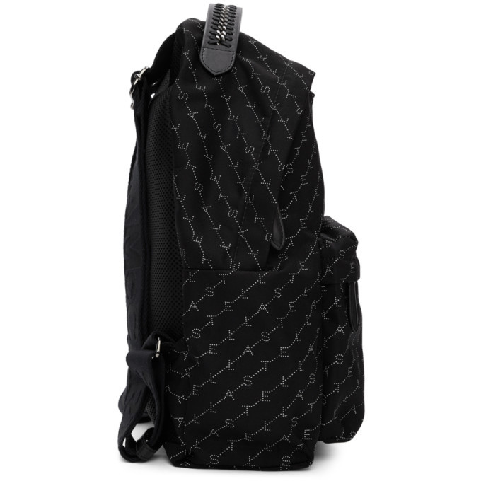 Stella McCartney Monogram Black Backpack Stella McCartney Black Monogram Falabella Backpack Stella  main image 2