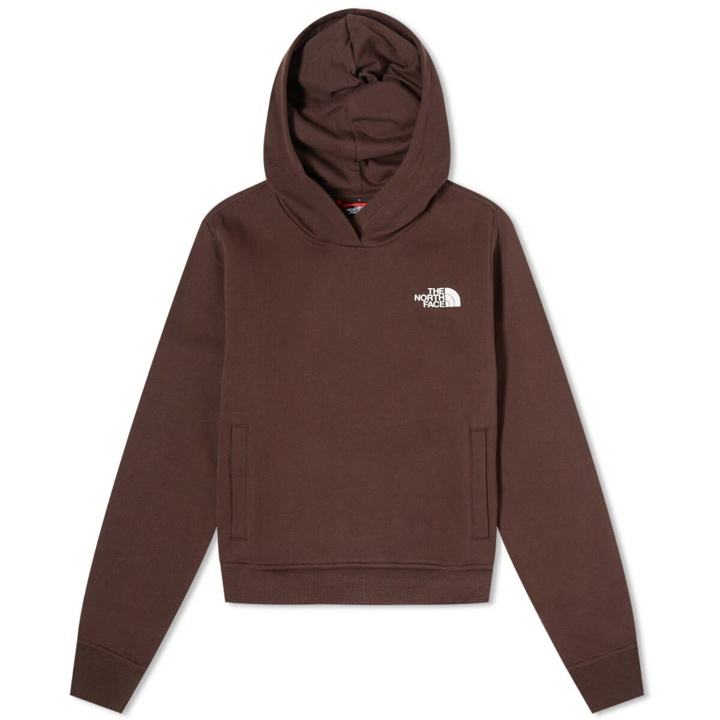 Photo: The North Face Women's Nuptse Face Hoodie in Coal Brown