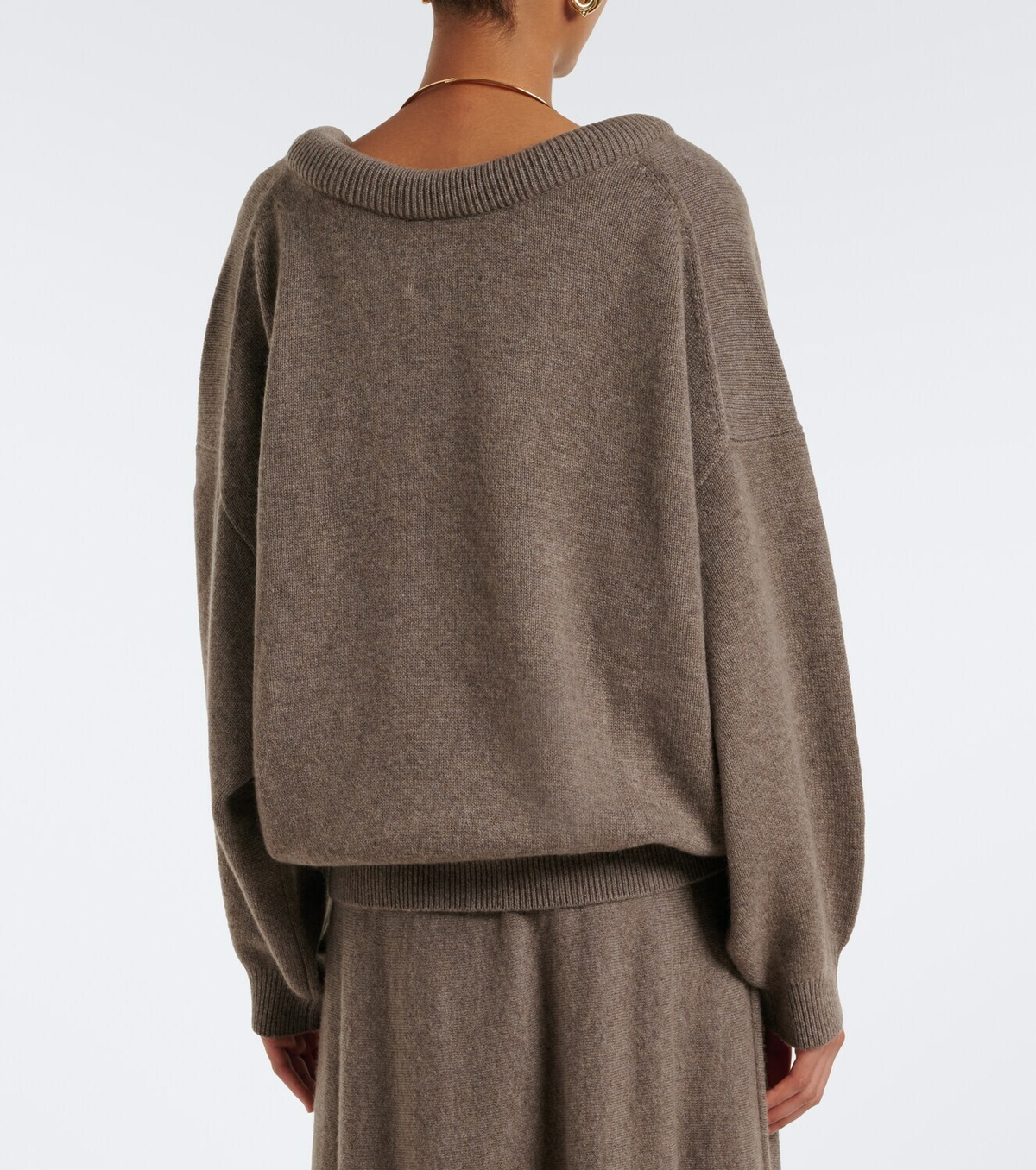 Lisa Yang Doria off-shoulder cashmere sweater