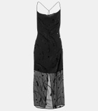 Xu Zhi Embellished layered midi dress