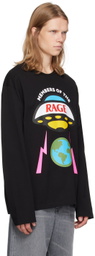 Members of the Rage Black Printed Hero Logo Long Sleeve T-Shirt