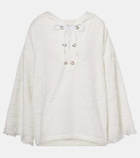 Dorothee Schumacher Cosy Towelling cotton terry jacquard hoodie