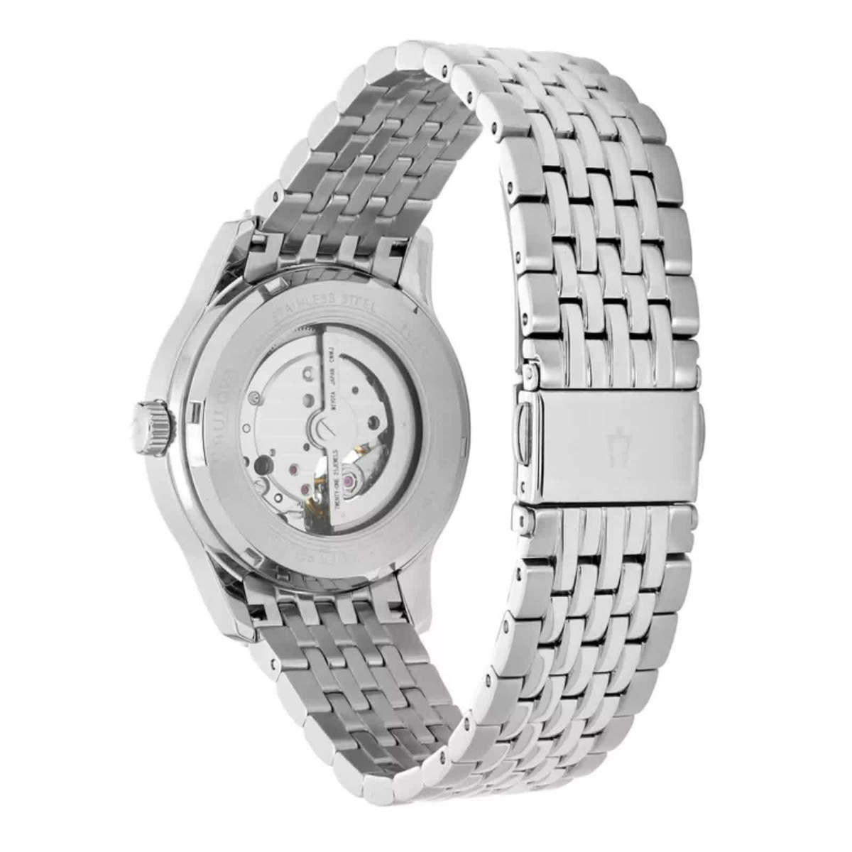 Bulova Automatic Gray Dial Mens Watch 96A190
