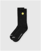 Market Smiley Small Patch Socks Black - Mens - Socks