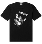 SAINT LAURENT - Printed Cotton-Jersey T-Shirt - Black