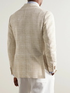 Canali - Slim-Fit Cotton-Blend Blazer - Neutrals