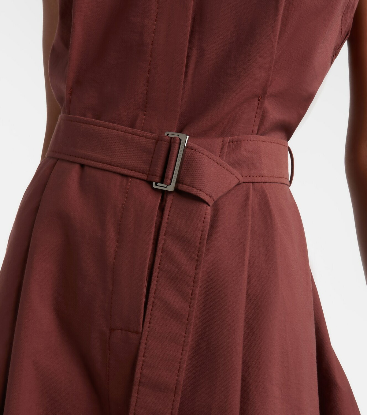 Brunello Cucinelli Monili cotton-blend midi dress
