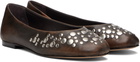 Gimaguas Brown Bailarina Studs Flats