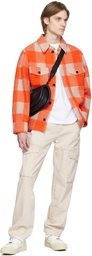 Isabel Marant Orange & Off-White Kervon Jacket