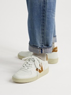 Veja - V-10 Suede-Trimmed Leather Sneakers - White