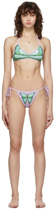 Photo: Juliet Johnstone SSENSE Exclusive Purple Butterfly Bikini