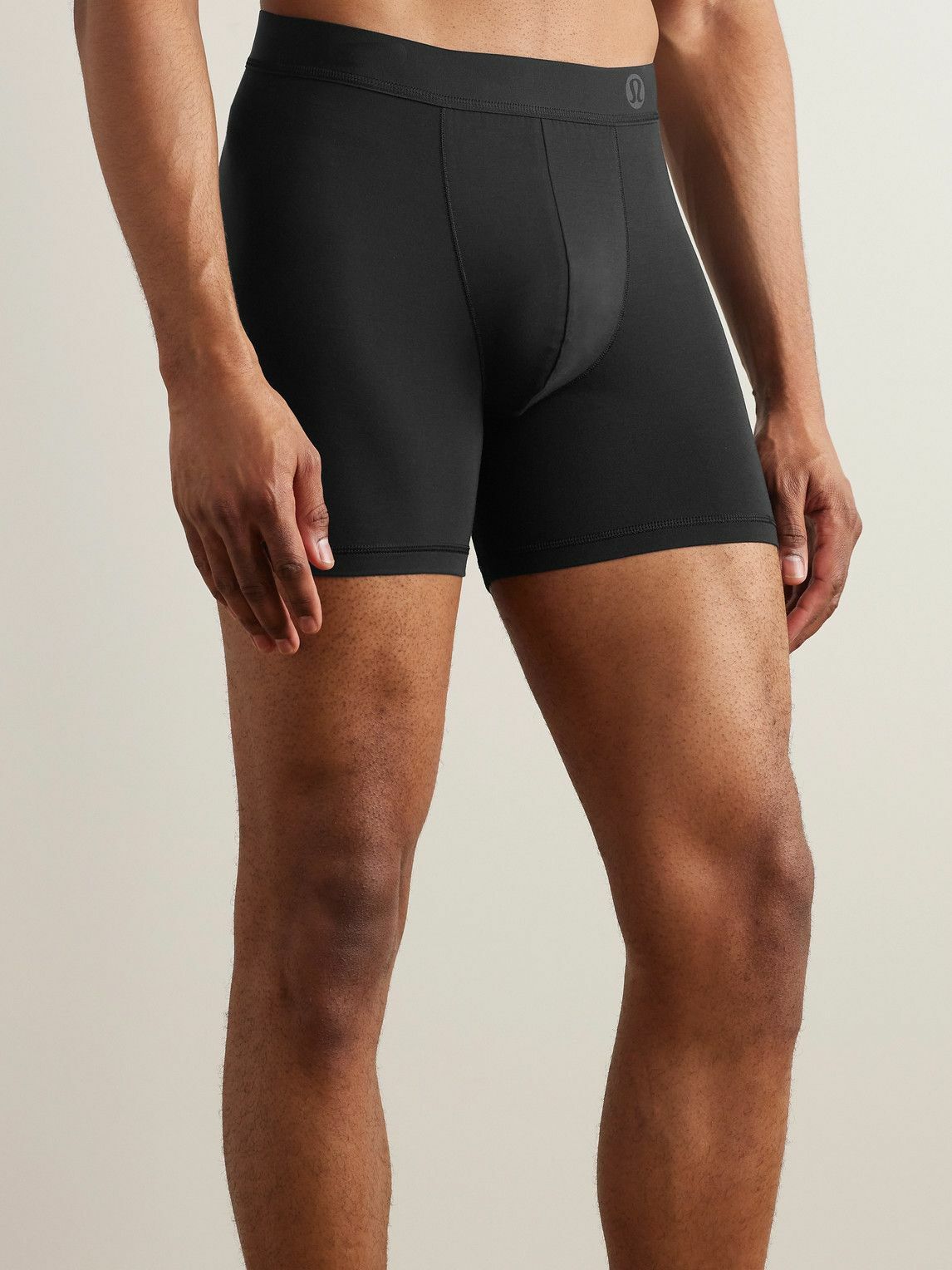 Lululemon - Always in Motion Three-Pack Stretch-Modal Jersey Boxer Briefs - Black