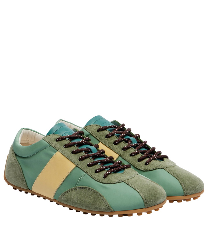 Photo: Tod's Classic suede-trimmed sneakers