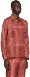 Bode SSENSE Exclusive Red Plaid Shelter Shirt
