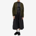 and wander Wool Fleece Cardigan in Khaki