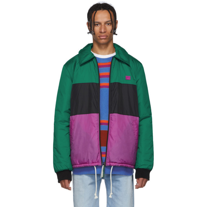 Photo: Acne Studios Green Stripe Odgar Face Jacket