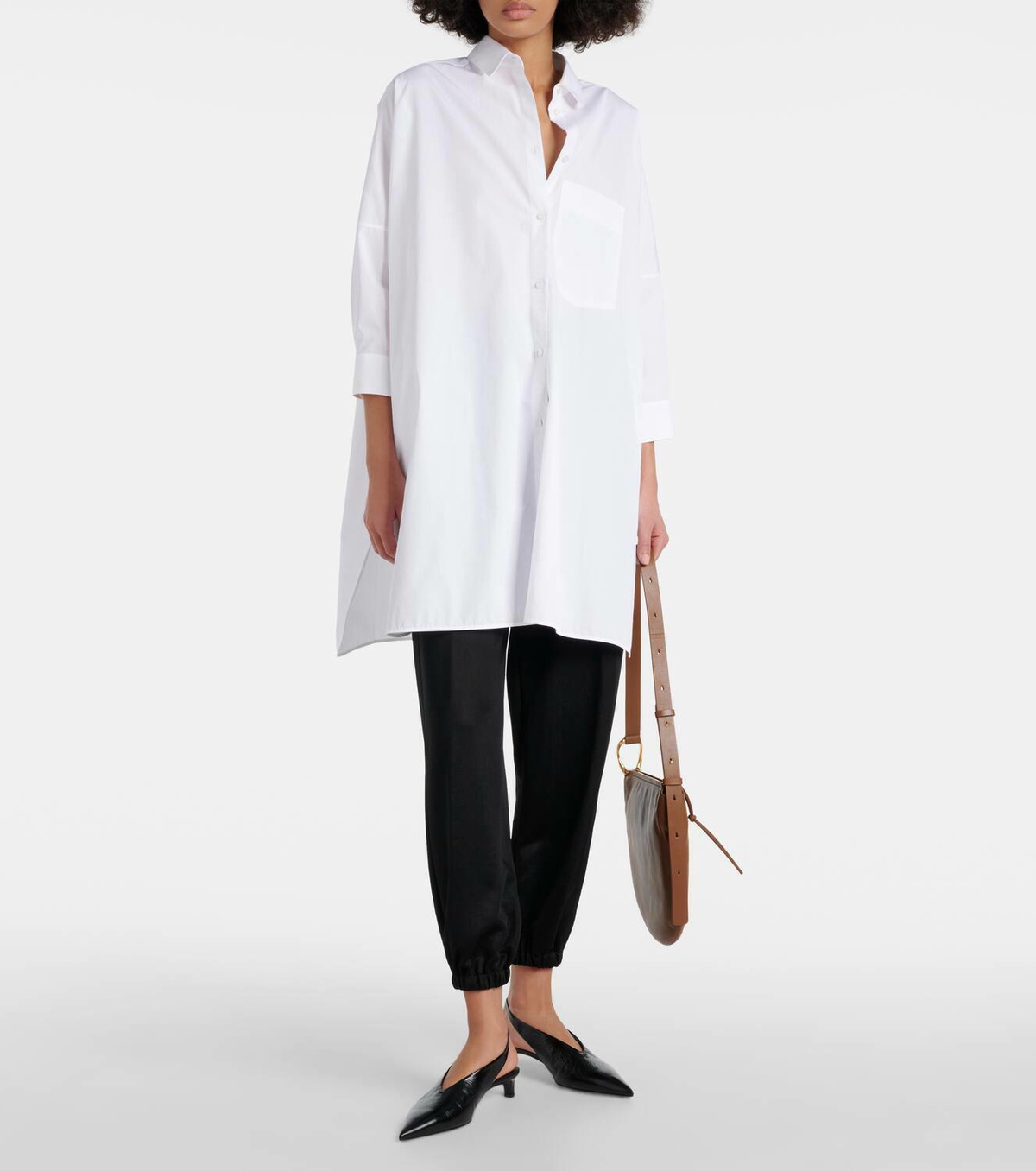 パンプス JIL SANDER  Leather slingback pumps Jil Sander Leather slingback pumps Jil Sander
