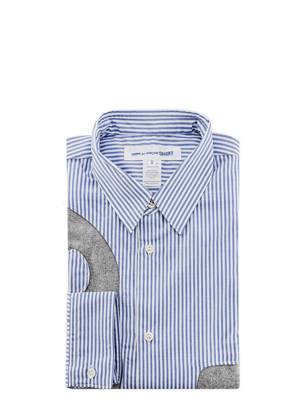 Photo: Comme Des Garçons Shirt Shirt Blue   Mens