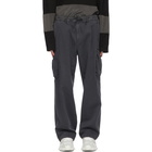 Juun.J Grey Twill Cargo Pants