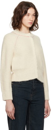 Eckhaus Latta Off-White Fisherman's Bomber Cardigan