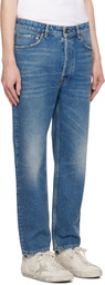 Golden Goose Blue Slim Fit Medium Wash Jeans