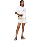 Stella McCartney White Drape Logo T-Shirt