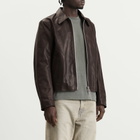Our Legacy Men's Waxed Bovine Mini Jacket in Matted Brown