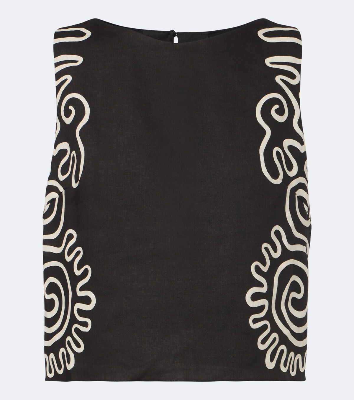 Cala de la Cruz Avelino printed linen top