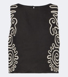Cala de la Cruz Avelino printed linen top