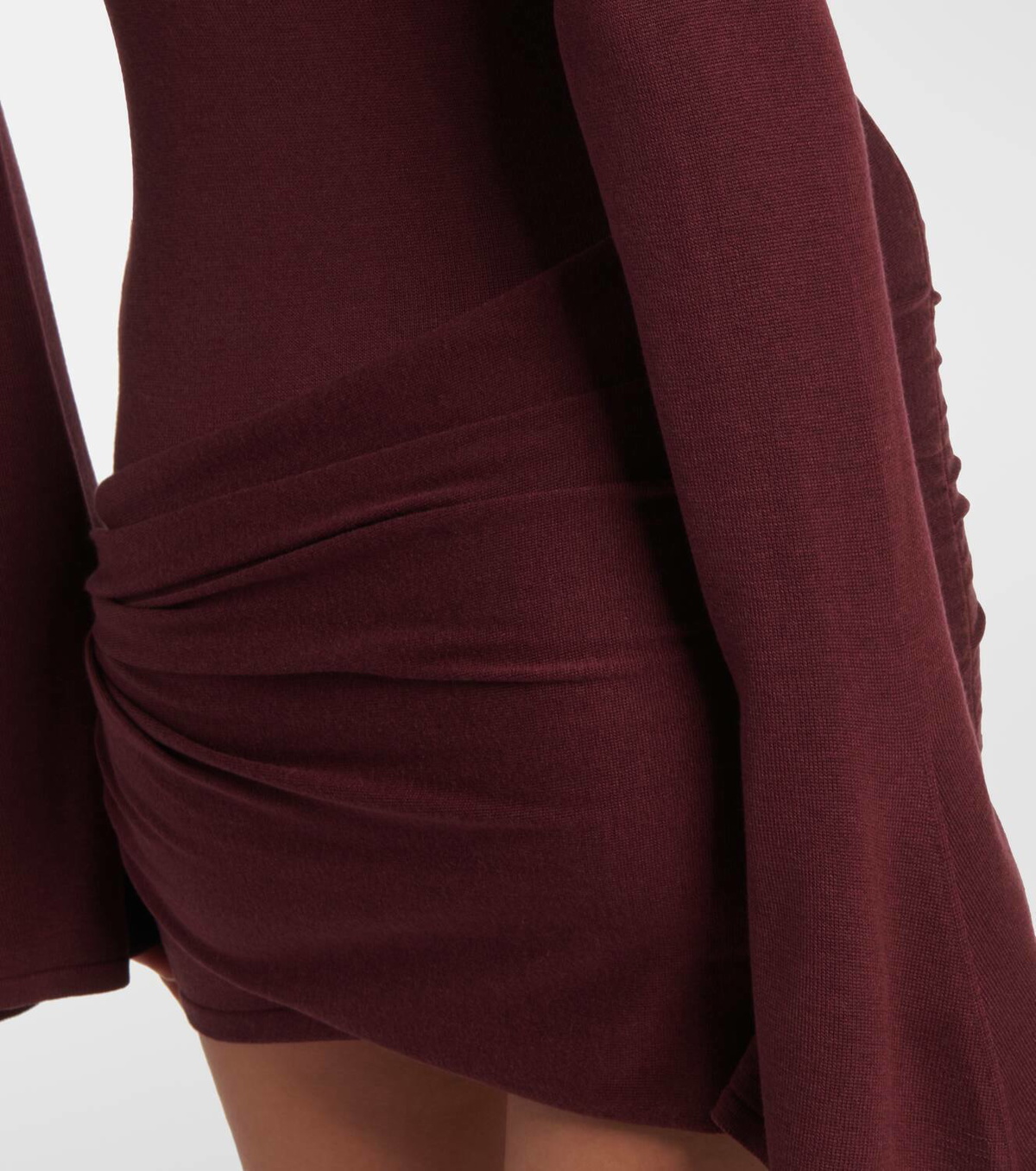 Aya Muse Draped silk-blend jersey minidress Aya Muse