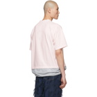 Marni Pink and Grey Jersey T-Shirt