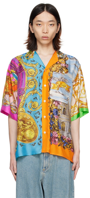 Photo: Moschino Multicolor Scarf Shirt
