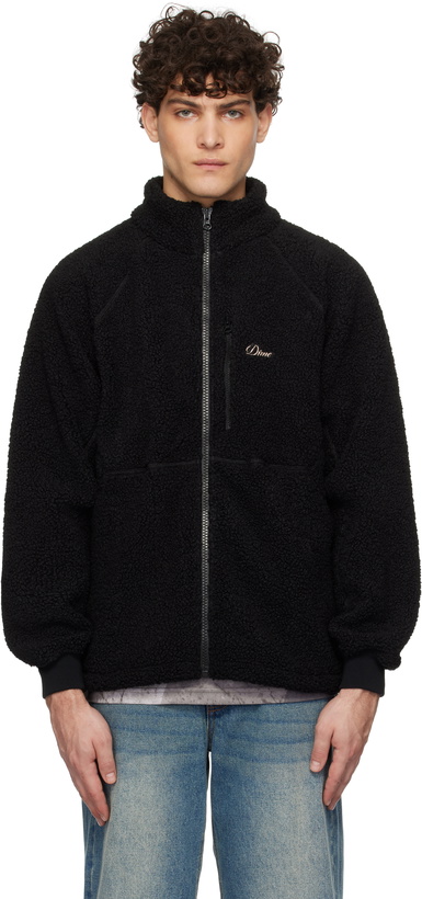 Photo: Dime Black Polar Fleece Sherpa Zip Jacket