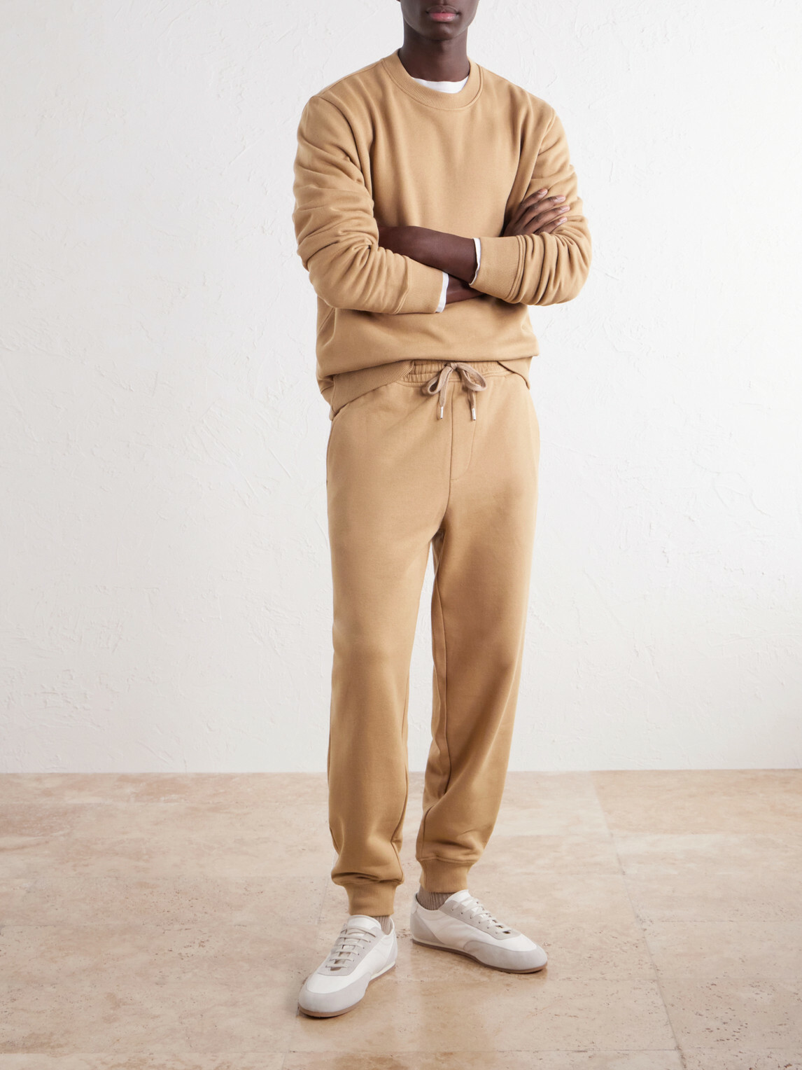 Slowear - Zanone Tapered Cotton and Cashmere-Blend Jersey Sweatpants - Neutrals