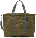 Comme des Garçons Homme Khaki Quilted Tote