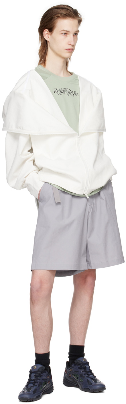 A. A. Spectrum White Garbag Hoodie