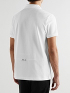 Moncler - Logo-Appliquéd Cotton-Piqué Polo Shirt - White