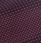 Ermenegildo Zegna - 8cm Pin-Dot Silk Tie - Men - Burgundy