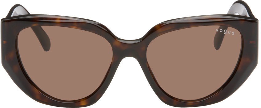 Vogue Eyewear Tortoiseshell Hailey Bieber Edition Hexagonal Sunglasses