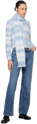 Paloma Wool Blue & White Fontana Scarf