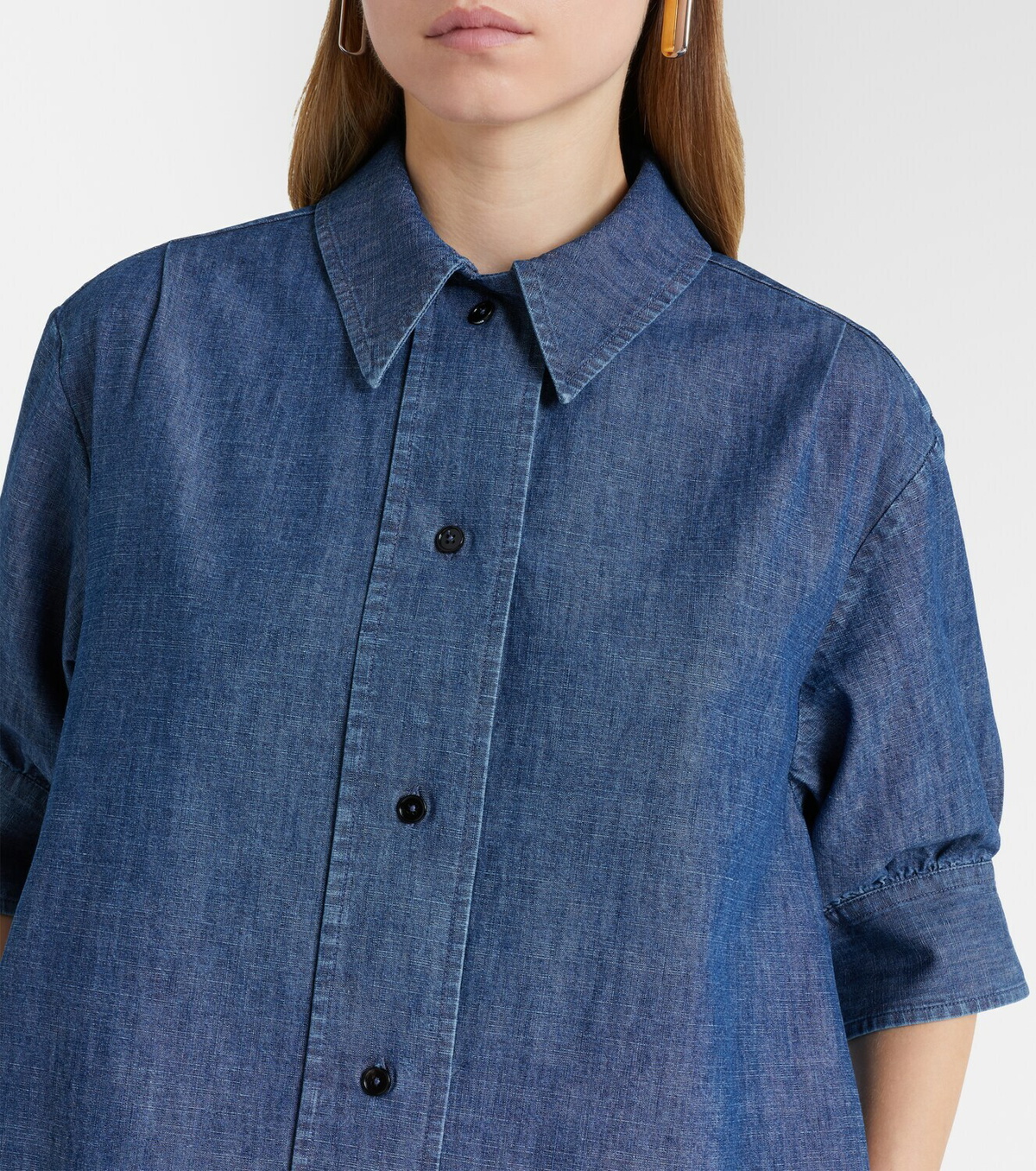 Jil Sander Cotton chambray shirt dress