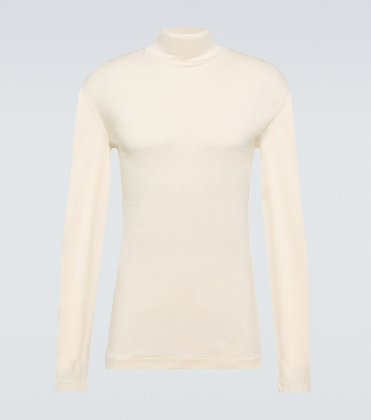 Lemaire Turtleneck cotton jersey top