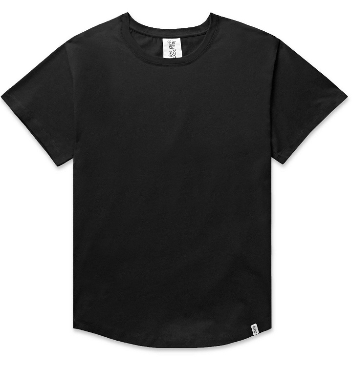 Photo: Les Girls Les Boys - Cotton-Jersey T-Shirt - Black