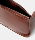 The Row Half Moon leather shoulder bag