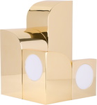 Curves by Sean Brown Gold Kuzco Edition Gypsum Table Lamp