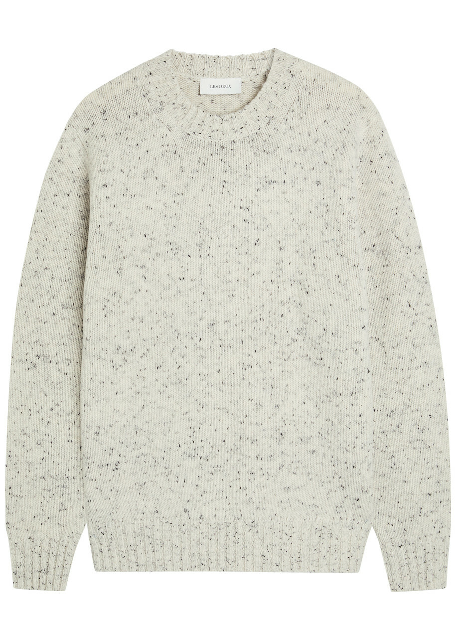 Les Deux Gary Fleck Wool-blend Jumper Light Grey