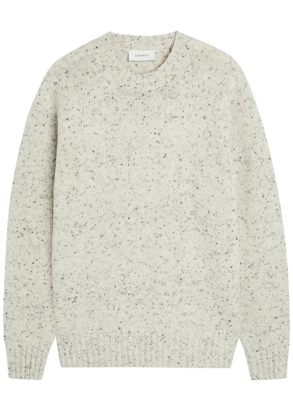Photo: Les Deux Gary Fleck Wool-blend Jumper Light Grey