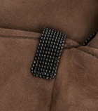 Brunello Cucinelli Monili suede gloves